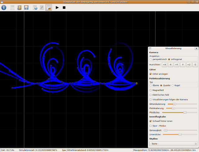 Simulation eines Wien-Geschwindigkeitsfilters